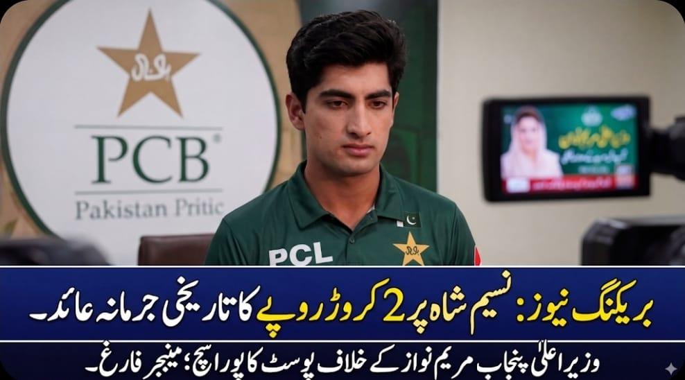 پاکستانی کرکٹ اسٹارز زیرِ عتاب، نسیم شاہ پر 2 کروڑ روپے کا تاریخی جرمانہ