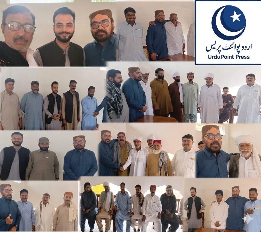 ایم پی اے پی پی 286 سردار صلاح الدین خان کھوسہ بہادر گڑھ ڈیرہ غازی خان میں عید ملن تقریب کے دوران عوامی وفود سے ملاقات کرتے ہوئے (اردو پوائنٹ پریس)