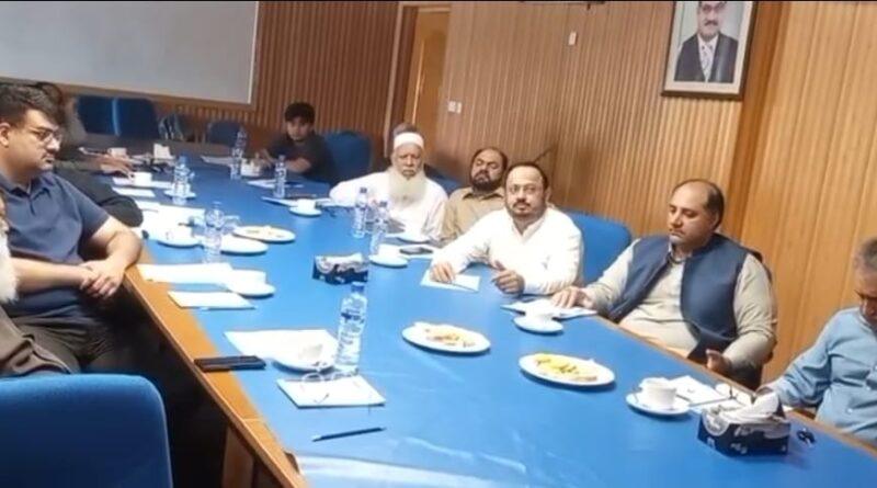 ​کنسٹرکٹرز ایسوسی ایشن آف پاکستان کے عہدیداران کا ویڈیو لنک کے ذریعے ہنگامی اجلاس