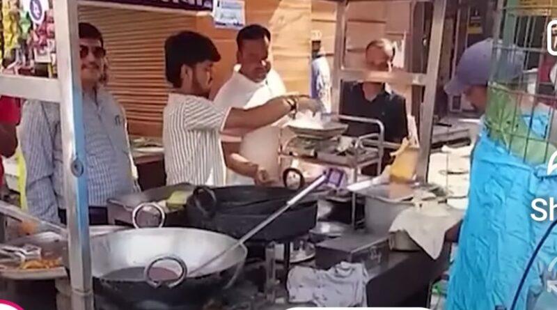 ​شیخوپورہ میں گیس سلنڈر کی دکان پر شہریوں کا رش اور احتجاج کا منظر