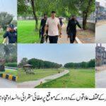 ڈپٹی کمشنر گوجرانوالہ نوید احمد صفائی ستھرائی اور ترقیاتی کاموں کا معائنہ کرتے ہوئے۔