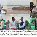 ڈپٹی کمشنر وزیرآباد کے دورے کے دوران فلڈ رسپانس انتظامات کا جائزہ لے رہے ہیں۔